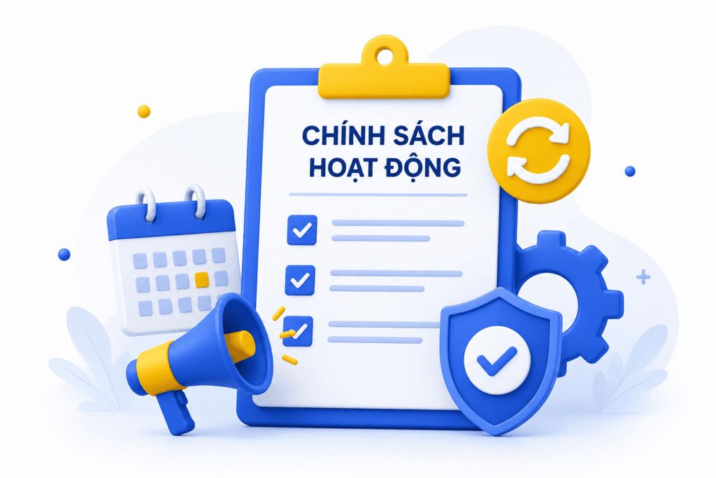 Cập nhật chính sách hoạt động